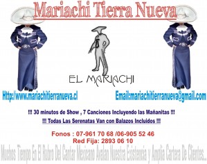 Mariachi Tierra Nueva Turismo en Chile en Santiago |  Serenatas a tu hogar,con el mejor mariachi de santiago...28930610, Mariachis de primera categoria en tu domicilio