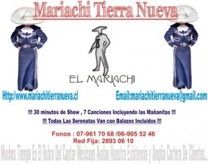 el mariachi Turismo en Chile en Santiago |  Serenatas en tu domicilio en todo santiago 28930610, Mariachi tierra nueva