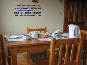 Jorge Ravanal Turismo en Chile en Algarrobo |  Caba&ntilde;as la carreta completamente equipadas para 4 personas, Piscina,zona para grill ,wifi estacionamientos privados y seguros
