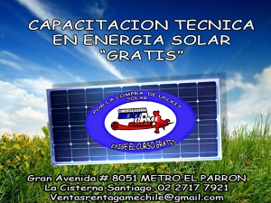 RENTAGAME CHILE Turismo en Chile en Santiago |   gratis curso de energia solar , Por la compra de un kit solar