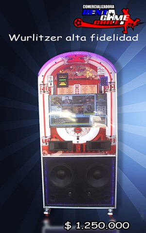 RENTAGAME CHILE Turismo en Chile en Catemu |  Wurlitzer alta fidelidad/novedad de rentagame/precio: $ 1.250.000, Maquinas de juego