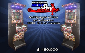 RENTAGAME CHILE Turismo en Chile en El Belloto |  Multijuegos  - 2014 -  8 in 1+ rockola, Maquinas de juego