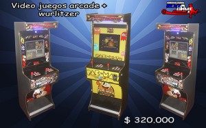 RENTAGAME CHILE Turismo en Chile en Florida |  Video juegos arcade + wurlitzer/precio: $ 320.000, Maquinas de juego