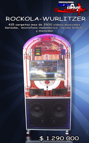 RENTAGAME CHILE Turismo en Chile en Osorno |  Rockola - wurlitzer /novedad de rentagame precio: $ 1.290.000, Maquinas de juego