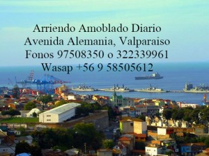 Alicia Calderon Turismo en Chile en Valpara&iacute;so |  Amoblados arriendo diario centrico en valparaiso, costa, Avenida alemania altura mirador plaza bismark, valparaiso, fono 975083