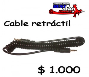 RENTAGAME CHILE Turismo en Chile en La Cisterna |  Cable retr&aacute;ctil precio oferta rentagame chile: $ 1.000, Accesorios de audio y video