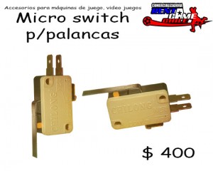RENTAGAME CHILE Turismo en Chile en La Cisterna |  Micro switch p/palancas de maquinas de juego/precio: $ 400, Rentagame: maquinas de juego:  accesorios,repuestos, servicio tecnico