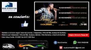 Pablo Oyarz&uacute;n Turismo en Chile en Valpara&iacute;so |  Bus o van de acercamiento al concierto de romeo santos movistar arena,, Romeo santos en chile - movistar arena