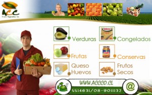 ACC Co Ltda Turismo en Chile en Las Condes |  www.accco.cl  todo en Frutas Verduras e insumos alimenticios a domicilio , ACC Co Ltda, DELIVERY DOMICILIARIO E INSTITUCIONAL.. 