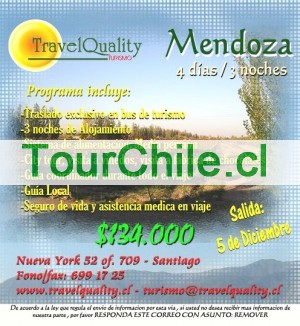 AGENTES DE VIAJE Anuncios gratis en Santiago |  VIAJE A MENDOZA!! 4 DIAS 3 NOCHES- CON HOTEL DE LUJO!! $134.000.-OFERTA!!!, AGENCIA DE VIAJES TRAVEL QUALITY TURISMO