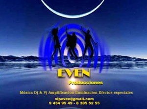 EVEN PRODUCCIONES Turismo en Chile en Las Condes |  dj para eventos, fiestas, aniversarios, celebraciones, AMPLIFICACION, ILUMINACION, FIESTAS, CUMPLEA&Ntilde;OS, MATRIMONIOS