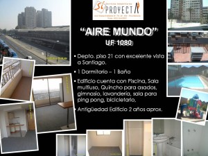 Pamela Devia Turismo en Chile en Santiago |  VENDO DEPARTAMENTO EN METRO &Ntilde;UBLE, CONDOMINIO AIRE MUNDO