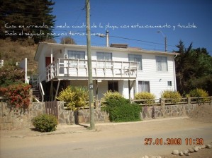 Carolina Quiroz Turismo en Chile en Los Molles |  arriendo casa en los molles al lado de la playa, durante todo el a&ntilde;o, con estacionamiento y tv cable