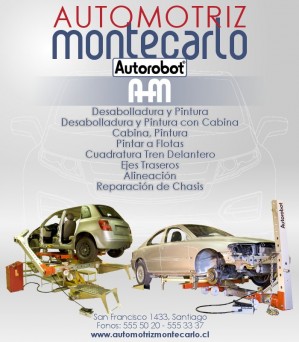AUTOMOTRIZ MONTECARLO Turismo en Chile en Santiago |  AUTOMOTRIZ MONTECARLO, (DESABOLLADURA Y PINTURA VEHICULOS)